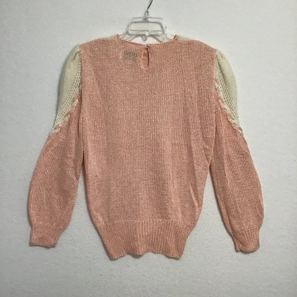 Vintage 80s Magnolia Knit Sweater  Size L - Picture 7 of 14
